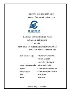 (TIỂU LUẬN) báo cáo chuyên đề học phần đồ án lập trình  net đề ti phân tích v thiết kế hệ thống quản lý học viên trung tâm tin học 