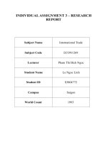 (TIỂU LUẬN) INDIVIDUAL ASSIGNMENT 3 – RESEARCH REPORT finally, thailand is the chosen country to analyze income disparity through gini coefficient 
