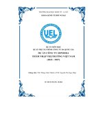 (TIỂU LUẬN) dự án môn học QUẢN TRỊ tài CHÍNH CÔNG TY đa QUỐC GIA dự án CÔNG TY SEPHORA THÂM NHẬP THỊ TRƯỜNG VIỆT NAM (2022   2027) 