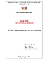 (TIỂU LUẬN) báo cáo KIẾN tập DOANH NGHIỆP tên đề tài tìm hiểu về công ti TNHH công nghệ gia đình ftech 