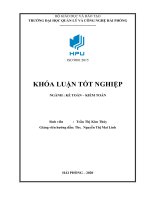 Khóa luận hoàn thiện công tác kế toán vốn bằng tiền tại công ty cổ phần cảng nam hải 