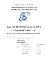 (TIỂU LUẬN) báo cáo đồ án môn cơ sở hạ TẦNG CÔNG NGHỆ THÔNG TIN đề tài ứng dụng công nghệ thông tin trong lĩnh vực kinh doanh 