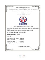 (TIỂU LUẬN) đề tài các yếu tố tác ĐỘNG đến sự hài LÒNG của SINH VIÊN về TRANG WEB MUA SẮMTRỰC TUYẾN ở TP HC SHOPEE m 