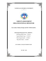 (TIỂU LUẬN) GROUP ASSIGNMENT ORGANIZATIONAL BEHAVIOR case study tammy savage and the netgeneration 