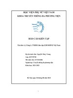 (TIỂU LUẬN) báo cáo KIẾN tập tên đơn vị công ty TNHH giáo dục EDUSHINE việt nam 