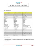 bai tap chuyen sau tieng anh 3 bai 14