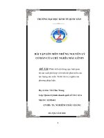 (TIỂU LUẬN) phân tích nội dung quy luật quan hệ sản xuất phù hợp với trình độ phát triển của lực lượng sản xuất  từ đó rút ra ý nghĩa của phương pháp luận 