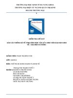 (TIỂU LUẬN) báo cáo THỐNG kê về TÌNH HÌNH học tập của SINH VIÊN đại học KINH tế   đại học đà NẴNG 