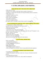 Ý TƯỞNG SPEAKING AND WRITING (p1) 