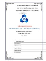 (TIỂU LUẬN) báo cáo THÍ NGHIỆM hệ THỐNG THỦY lực 1   bài 1 đặc tính bơm bánh răng 