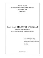 (TIỂU LUẬN) báo cáo THỰC tập sản XUẤT NGÀNH CÔNG NGHỆ điện  điện tử đơn vị THỰC tập CÔNG TY TNHH CANON TIÊN sơn 