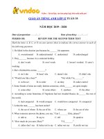 giao an tieng anh lop 12 tuan 35 sach moi 