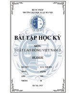 Tình huống điểm mới của bộ luật lao động năm 2019 về lao động nữ (thai sản, ốm dau,  )