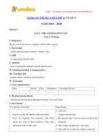 giao an tieng anh lop 11 tuan 3 sach moi 