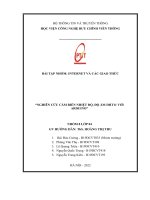 BÀI TẬP NHÓM INTERNET VÀ CÁC GIAO THỨC NGHIÊN CỨU CẢM BIẾN NHIỆT ĐỘ, ĐỘ ẨM DHT11 VỚI ARDUINO