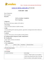 giao an tieng anh lop 11 tuan 20 sach moi 