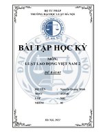 Tình huống điểm mới của bộ luật lao động năm 2019 về lao động chưa thành niên