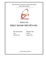 (TIỂU LUẬN) báo cáo THỰC HÀNH CHUYÊN sâu khảo sát đặc tính bộ phát quang LD sử dụng điều chế trực tiếp 