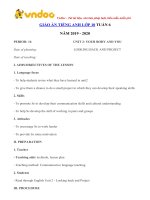 giao an tieng anh lop 10 tuan 6 sach moi 