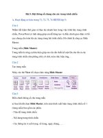 tin hoc lop 5 bai 5 dat thong so chung cho cac trang trinh chieu 