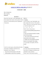 giao an tieng anh lop 11 tuan 17 sach moi 