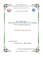 ĐỒ ÁN MÔN HỌC ĐIỀU KHIỂN HỆ THỐNG ĐIỆN CÔNG NGHIỆP ĐỀ TÀI  THIẾT KẾ BĂNG TẢI