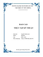 (TIỂU LUẬN) báo cáo THỰC tập kỹ THUẬT công ty TNHH phần mềm FPT 