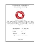 (TIỂU LUẬN) PHÉP BIỆN CHỨNG về mâu THUẪN và vận DỤNG PHÂN TÍCH mâu THUẪN BIỆN CHỨNG TRONG nền KINH tế THỊ TRƯỜNG ĐỊNH HƯỚNG xã hội CHỦ NGHĨA ở VIỆT NAM HIỆN NAY 