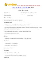 giao an tieng anh lop 10 tuan 26 sach moi 