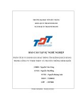 (TIỂU LUẬN) báo cáo tập sự NGHỀ NGHIỆP PHÂN TÍCH và ĐÁNH GIÁ HOẠT ĐỘNG tỉm KIẾM KHÁCH HÀNG TRONG CÔNG TY TNHH TMDV và TRUYỀN THÔNG MINH KHÔI 