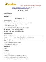 giao an tieng anh lop 11 tuan 31 sach moi 