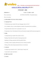 giao an tieng anh lop 10 tuan 1 sach moi 