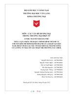 (TIỂU LUẬN) PHÂN TÍCH QUÁ TRÌNH HÌNH THÀNH và CHUYỂN đổi mô HÌNH KINH DOANH của GRAB tại VIỆT NAM  