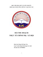 BÀI THU HOẠCH THỰC TẾ CHÍNH TRỊ - XÃ HỘI  CÔNG TY CỔ PHẦN TRUYỀN THÔNG CỬA VIỆT - VIETGATE COMMUNICATIONS