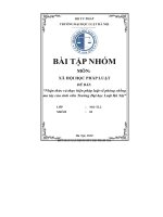 (TIỂU LUẬN) môn xã hội học PHÁP LUẬT đề bài nhận thức và thực hiện pháp luật về phòng chống ma túy của sinh viên trường đại học luật hà nội 