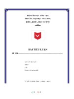 (TIỂU LUẬN) KIẾN THỨC cơ bản về văn bản, SOẠN THẢO và xử lý văn bản 