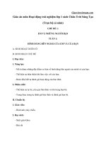 giao an mon hoat dong trai nghiem lop 1 sach chan troi sang tao 1 