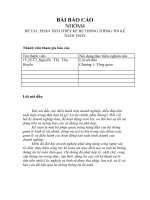 (TIỂU LUẬN) báo cáo NHÓM4 đề tài  PHÂN TÍCH THIẾT kế hệ THỐNG THÔNG TIN kế TOÁN TSCĐ  