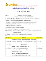 giao an tieng anh lop 12 tuan 13 sach moi 