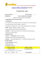 giao an tieng anh lop 12 tuan 34 sach moi 