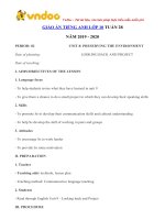 giao an tieng anh lop 10 tuan 28 sach moi 