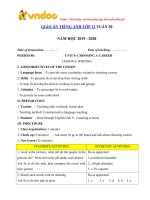 giao an tieng anh lop 12 tuan 30 sach moi 