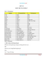 bai tap chuyen sau tieng anh 3 bai 18