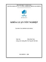 Một số giải pháp nhằm nâng cao hiệu quả huy động vốn tại PGD hải an, ngân hàng TMCP quốc dân chi nhánh hải phòng 