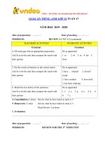 giao an tieng anh lop 12 tuan 17 sach moi 