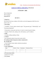 giao an tieng anh lop 11 tuan 10 sach moi 