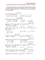 Bai tap he phuong trinh mu logarit 