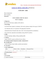 giao an tieng anh lop 11 tuan 14 sach moi 