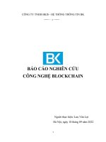 (TIỂU LUẬN) báo cáo NGHIÊN cứu CÔNG NGHỆ BLOCKCHAIN 