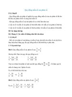 quy dong mau so cac phan so lop 5 va cach giai 